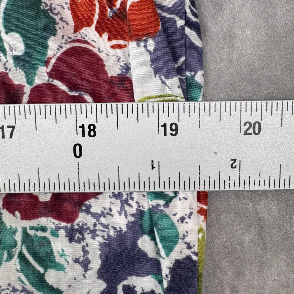 Vintage Gramicci Hawaiian Shirt Womens Small Abstract Folk Art Button Down 90s